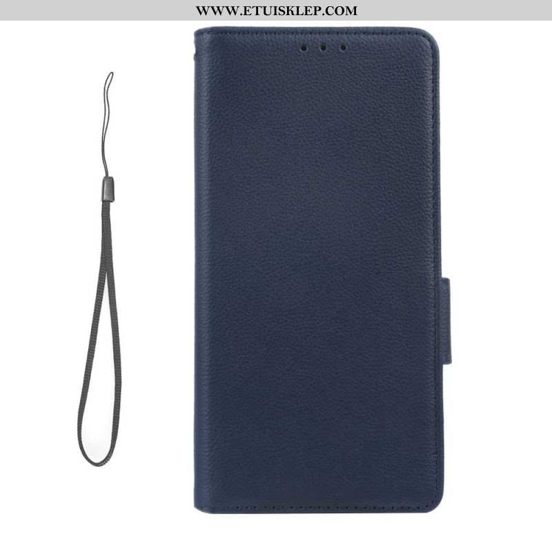 Etui Folio do Poco X5 Pro 5G z Łańcuch Cienki Pasek